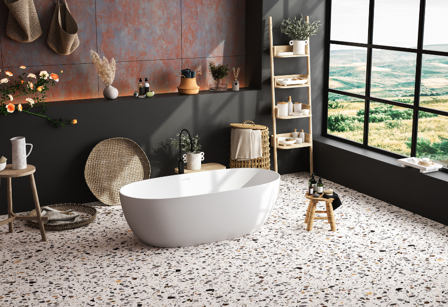 Retro terrazzo- modern ecletic